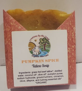Organic Pumpkin Spice Tallow Bar Soap
