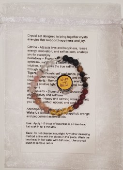 Wake up/Happiness Bracelet With Essential Oils