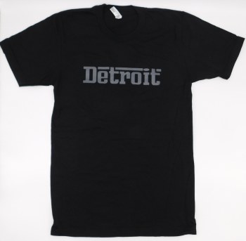 Detroit Grigio Font T-shirt