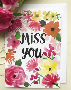 Greeting Card - Miss You