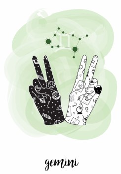 Zodiac Sign Print- Gemini