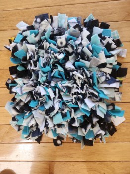 Snuffle Mat - Teal & Black
