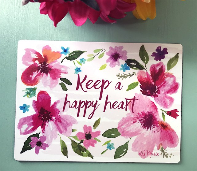 Keep a Happy Heart Magnet - Bizzy Buzz Artisan Market