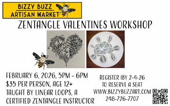 Zentangle Valentines Workshop