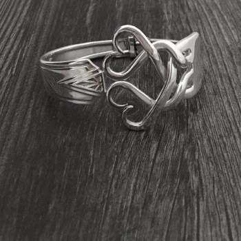Fork Bracelet Weaving Hearts