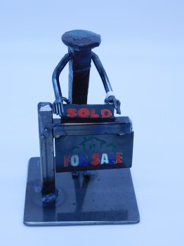 Railroad Spike Figure Realtor For Sale