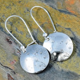 Flower Bouquet Round Earrings
