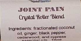 Joint Pain Essential Oil Crystal Roller