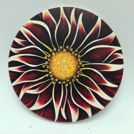 Ceramic Flower Print Coaster