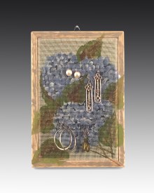 Earring Holder Classic Hanging - Hydrangea Design