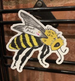 Just Bee Vinyl Sticker