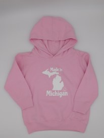 Made In Mi Hoodie Sz 4 Pink