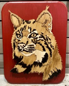 Handmade Wood Bobcat