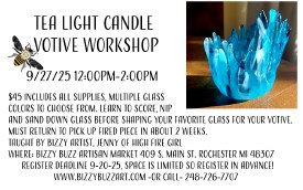 9/27/25 Glass Votive Workshop