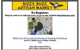 April 8th 2023 Make Your Own Statement Earrings