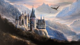 Print of Original Painting - Hogwarts