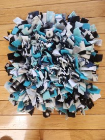 Snuffle Mat - Teal & Black