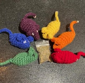 Rainbow Mice Cat Toy 6pk