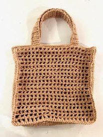 Crochet Tote Tan