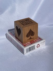 Wooden Trump Marker For Card Games