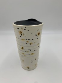 Handmade Ceramic Travel Mug - Gray