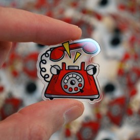 Rotary Grump Acrylic Pin