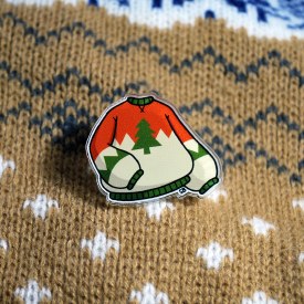 Ugly Sweater Acrylic Pin