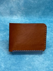 Hand crafted leather 4 pocket wallet - Brown