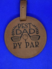 (Brown) Golf Tee Holder - Best Dad By Par