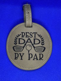 (Slate) Golf Tee Holder - Best Dad By Par