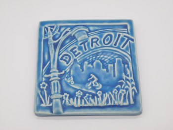 DetroitTile 6" x 6" Freshwater Blue