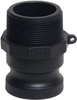 1-1/4in Type F Camlock, Male Adapter x MPT, Poly