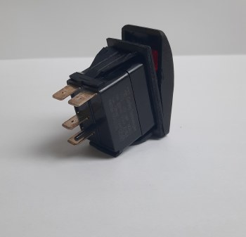 110V 15A Lighted Rocker Switch, 4 Prong