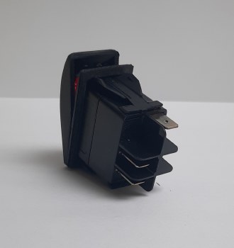 24V 15A Lighted Rocker Switch, 3 Prong