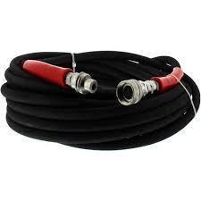 3/8in x 50ft Black 2-Wire Hose @ 7400 PSI w/ 10,000 PSI QCs