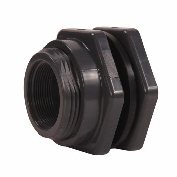 3/4in Bulkhead Fitting, Poly