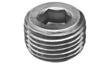 3/4in MPT Hollow Hex Plug, Steel