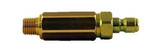 1/4in QC x 1/4in MPT In-Line Nozzle Filter, High Pressure, Brass