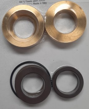 Brass Packing Kit, U-Seal 22mm, for Hotsy, Landa, Karcher, and Legacy Pumps