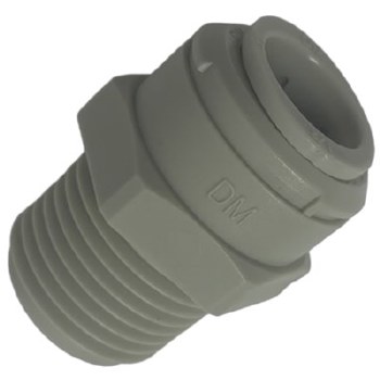 1/2in MPT x FPT Connector, Poly