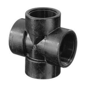 3/4in Threaded Cross, Sch 80 Poly