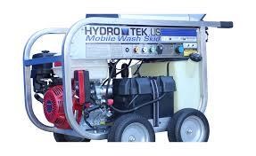 Hydro Tek SM40004HG, 3.5 GPM @ 4000 PSI, Portable Wash Skid, 12V, 389CC, Honda GX390, Stainless Steel Frame