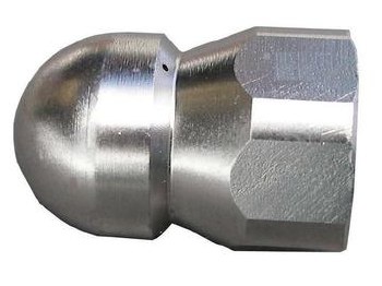 Non Rotating SS Sewer Nozzle, 3/8 FPT #8 (1.0mm orifices)