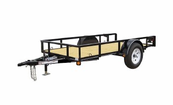 6ft x 10ft Utility Single Axle Trailer (14in Tailgate, 14in EXP Sides)