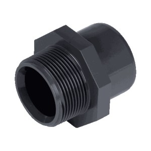 3/4in Socket x 1/2in MPT Bushing, Poly