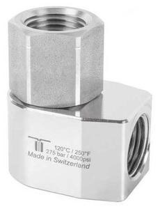 1/2in FPT Mosmatic Hose Reel Swivel, WDE, SS bolts, Brass Nickel Body, 90 DEG @ 4000 PSI