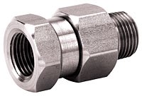 3/8in MPT x 3/8in FPT Swivel, Steel