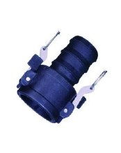 1-1/4in Type C Camlock, Female Coupler x Hose Barb, Poly