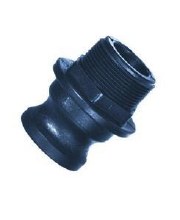 1-1/4in Type A Camlock, Male Adapter x FPT, Poly