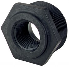 1in x 1/4in Threaded Reducer Bushing, Poly